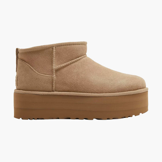 UGG Bottines à plateforme Ultra-mini classique Beige